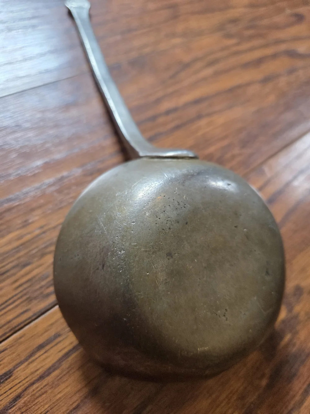 Antique Pewter Serving Ladle Marked Le Etains Paris